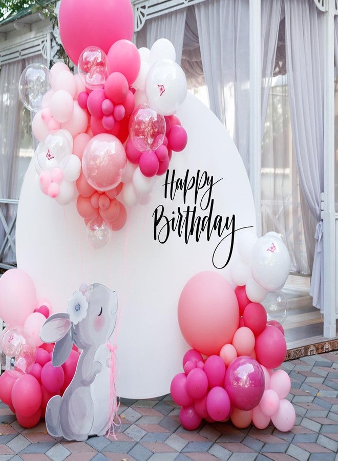 Sinload Happy Birthday Sign for Backdrop, Disposable Party Decoration, Easy Stick& Peel Wall Decal for Photo Background, Balloon Arch Decor(Black) - Image 5
